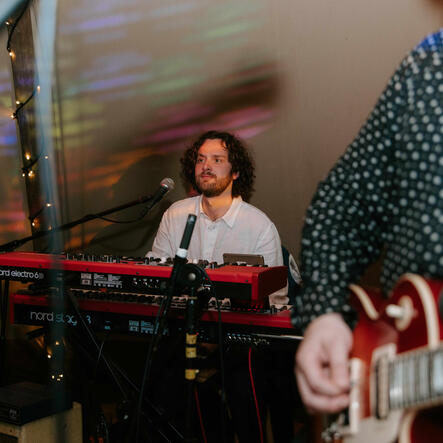 Untitled The keyboardist delivering some texture at a UK based wedding event